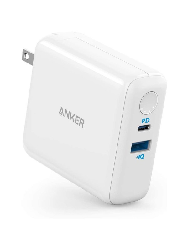 Anker POWERCORE III FUSION 5000mah POWERBANK+WALL CHARGER WHITE